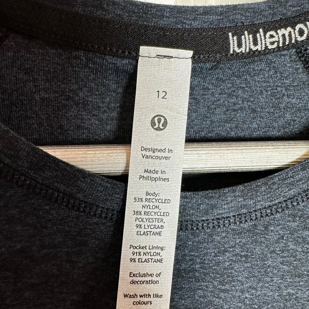 lululemon athletica women’s Dark Blue Long Sleeve Tee